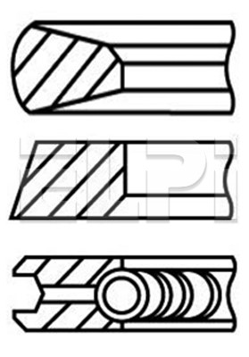Set segmenti piston LP182 3228 STD ELPI